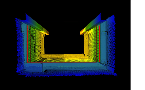 Mine shaft point cloud